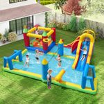 Blower) Inflatable Bounce House Kids Water Slide (Without