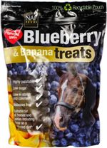 Blueberry Banana Horse Treats 1kg Low Sugar Equine Snacks Laminitis Friendly