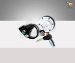 FIT FOR THE KTM ADVENTURE 250 390 COMPLETE LOCK SET WITH SILVER TANK CAP