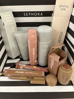 Rhode Bestsellers Skincare & Make Up Bundle Barrier Cream Glazing Milk New Boxed