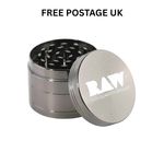 NEW Raw Herb Grinder 50mm Metal 4 Layer Magnetic Lid Raw Spice Grinder 2 INCH UK