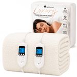 Heated Blanket Electric Mattress Cover Size SuperKing Double Single Dual Control