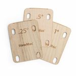Bolt on guitar or bass neck shim, shaped or blank 0.25/0.50/1.00 degree, various
