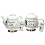 2 x Disney Tinkerbell Porcelain Teapot. Hold just under 2 pints. Collectables