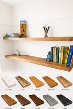 Rustic Floating Shelves - Reclaimed Scaffold Board - Solid Wood Wall Shelf