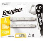 2 x 78mm FLOODLIGHT BULB R7S 120W = 150W Energizer Halogen Security Linear 240V 