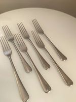 6 x Arthur Price Stainless Steel Table Forks - Old English Pattern