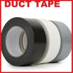  WHITE SILVER BLACK RED 48MM X 50M DUCK DUCT GAFFA GAFFER WATERPROOF CLOTH TAPE 