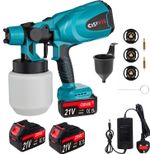 Cordless Paint Sprayer Spray Gun HVLP Airless Electric Handheld Fence GardenWall