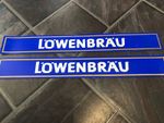 Lowenbrau Vintage Shelf Strips Pub Bar Collectable X2