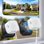 AKIYO 3MP 2K Indoor Window Camera Safeview WiFi Security 2 Packs, White