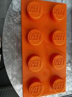 Genuine 8 Stud Lego Storage Box Extra Large Stackable orange Brick 