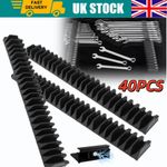 40Pcs Magnetic Spanner Rack Tool Storage Wrench Holder Organiser Tidy UK