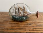 ANTIQUE GALLEON SHIP IN A BOTTLE GLASGOW BOTTLE