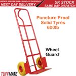 Sack Truck Trolley 600lb Heavy Duty Puncture Proof Hard Wheels Hand Cart