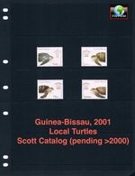 $7.00 Scott Value  est. - 2001 GUINEA-BISSAU Turtles West Africa CV MNH NH UMM