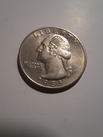 Real  Washington Indian Head Quarter Counterstamp Coin Birthday Gift