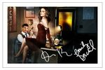 EMILY DESCHANEL & DAVID BOREANAZ SIGNED PHOTO PRINT AUTOGRAPH BONES