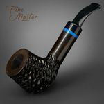 Mr. Brog SELF STANDING WOODEN  TOBACCO SMOKING PIPE  51 Amigo Rustic Black Pear