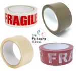 Parcel Tape Buff Brown Clear Packaging Packing Strong 48mm x 66m Fragile 6 12