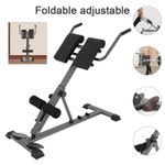 6in1 Ab Workout Equipment Adjustable Roman Chair Back Hyperextension Bench