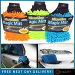 MICROFIBRE MAGIC MITT GLOVE CAR WASH CLEANING DUSTS SCRUBS POLISHES SUPER ABSORB
