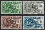 Colombia Stamps 1957 SC# 676, 677 SC# C302, C303 ' Intl. Letter Writing Week '