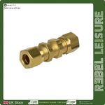 8mm Brass Compression Bulkhead Fitting Motorhome Caravan Campervan
