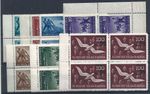 1949 TRIESTE B Airmail 10/16 7 values MNH/** QUARTINA