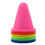 10PCS Training Cones Football Marker Discs Skating Slalom Practice UK