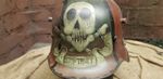 REPLICA WW1 helmet trench Art M16 skull Art