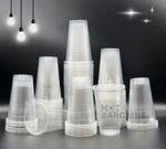 7oz Clear Plastic Cups Reusable Plastic Cups Disposable for Water Coolers UK
