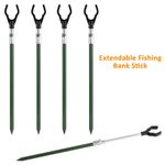 Fishing Adjustable Extending Banksticks Telescopic Bank Sticks With Rod Rests