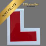 2x 22% SMALLER Self Adhesive L Plate Vinyl Stickers Motorbike Motorcycle L Plate