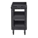 Uimoso Utility Service Cart with 3 Shelves, 550 lbs Capacity, Swivel Wheels