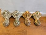 Vintage Antique Ball and Claw Cast Iron Bath Feet Set of 4 salvaged 