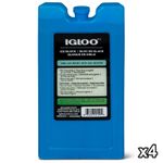 4x IGLOO REUSABLE GEL ICE BLOCKS MAXCOLD ULTRATHERM FREEZER CUBE MEDIUM COOL BOX