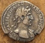 ROMAN COIN SILVER DENARIUS OF HADRIAN, 1 OF THE 5 GOOD EMPERORS  MAR @ 1.16