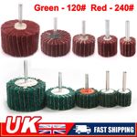 5X 120/240# Flap Sanding Wheel Fiber Abrasive Metal Polishing Grinding 6mm Shank