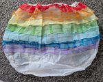 Unisex Kids Rainbow Tulle Layered Ruffle Pants Size S Waist 16-25