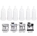 6x Water Filter Cartridges for Sage Barista Touch/Pro/Espresso Coffee Machine UK