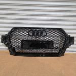 New Honeycomb Grill for Audi Q7 / SQ7 2016-2019 4M Grille Gloss Black Mesh