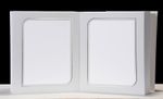 Portrait Portfolio/Leporello for 50 Photos 15x20 - White Of Silver Edge -