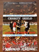 1977 Charity Shield Programme Liverpool v Manchester United 13/8/1977 Wembley
