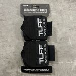 Tuff Wraps 16" Villain Wrist Wraps -Black & White - Olympic Bodybuilding Gym