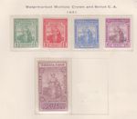 (F197-49) 1921 Trinidad & Tobago part set of 5stamps 1/2d to 5/- MH (AX)  EH26