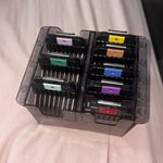8pc WAHL Clipper Guide Comb Guards Set w/ Storage Case, #1-5, Black