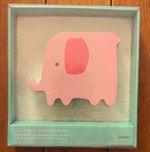 Pearhead Fun Friend Wooden Moneybox Pink Elephant Savings Bank Money Baby Gift