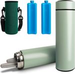 Insulin Pen Cooler in Green with Biogel Ice Packs - Travel Essential