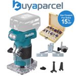 Makita DRT52Z 18V LXT Cordless Brushless Laminate Router Trimmer + 12pc Set